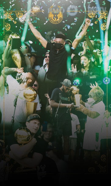 Giannis Antetokounmpo, Milwaukee Bucks show out at NBA Finals victory parade